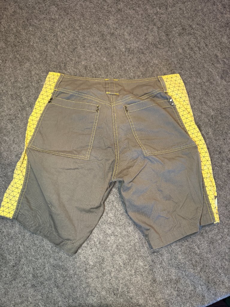 Nasty Pig Men's Vintage Gray Yellow Utility Moto Shorts Size 29 — image 7 of 8